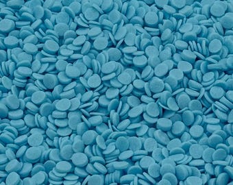 Confetti Sequin Sprinkles 4oz jar (approx 3.2oz) - Light Blue