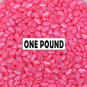 Pink Lips Sprinkles 1 lb Bag