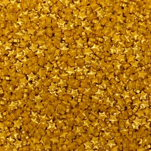 Sprinkles approx 4oz jar - Gold Star 7mm