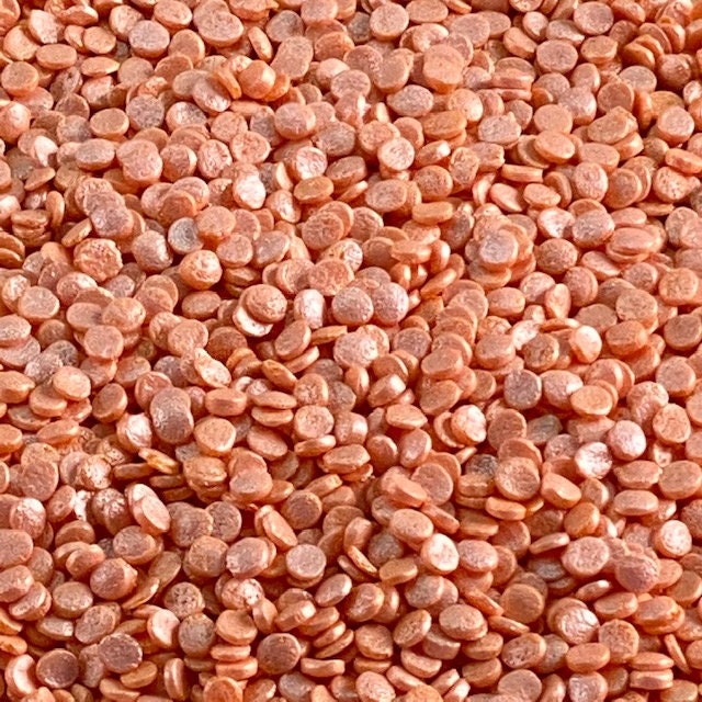 Sprinkles approx 4oz jar - Orange Pearl 1 8" Confetti Sequins