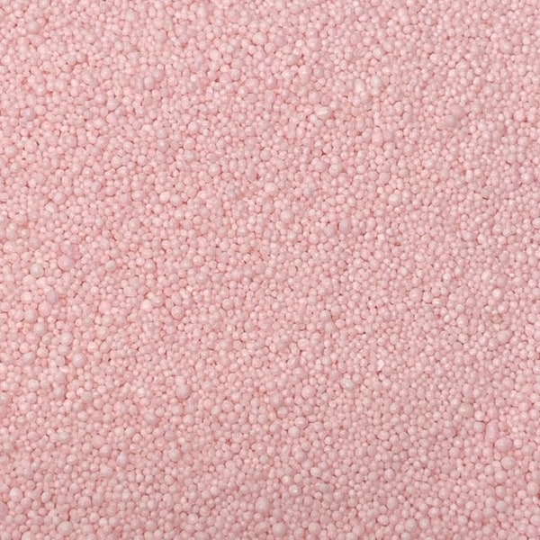 Light Pink Nonpareil Sprinkles approx 4oz jar