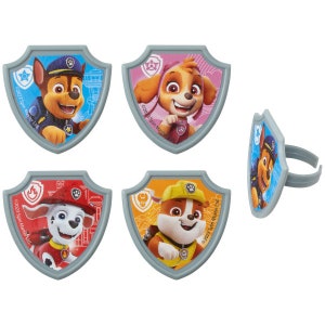 Paw Patrol™ Cupcake Rings – 12 Count | Official Licensed Cupcake Toppers for Kids&#39; Birthday Parties