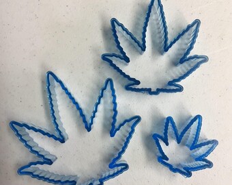 Cookie Cutter Set - Marijuana Leaf 3 pc