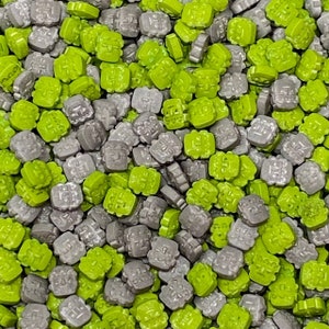 Halloween Frankenstein sprinkles approx 4oz jar