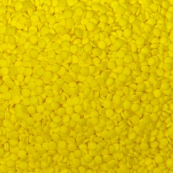 Neon Yellow Confetti Sprinkles approx 4oz jar - 1/8" Sequins