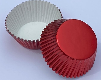 TREAT CUP Foil Cupcake Liners / Baking Cups - Red 500 ct