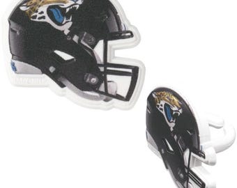 NFL Jacksonville Jaguars™ Helmet Cupcake Rings - 12 Count | Official Football Party Toppers