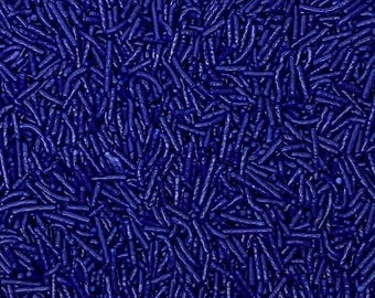 Royal Navy Blue Jimmies Sprinkles approx 4oz jar