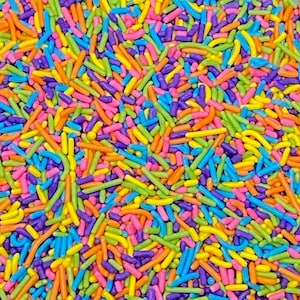 Sprinkles 1lb bag - Jimmies Neon Mix 16oz