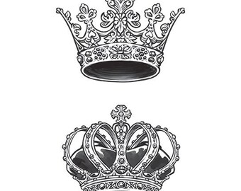Crown Tattoo Etsy