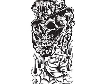 Rose Tattoo Sleeve Etsy