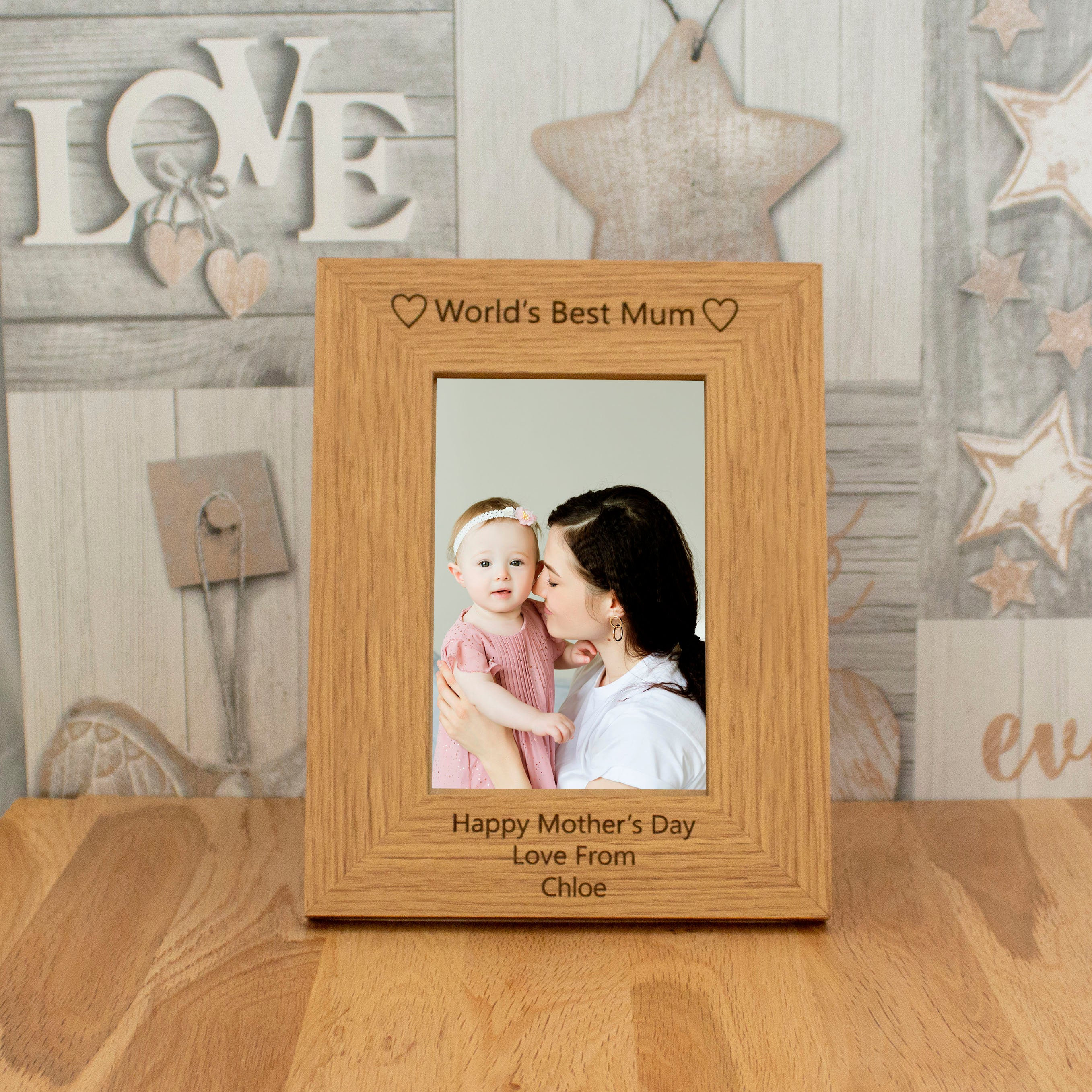 Personalised World's Best Mum Photo Frame Etsy