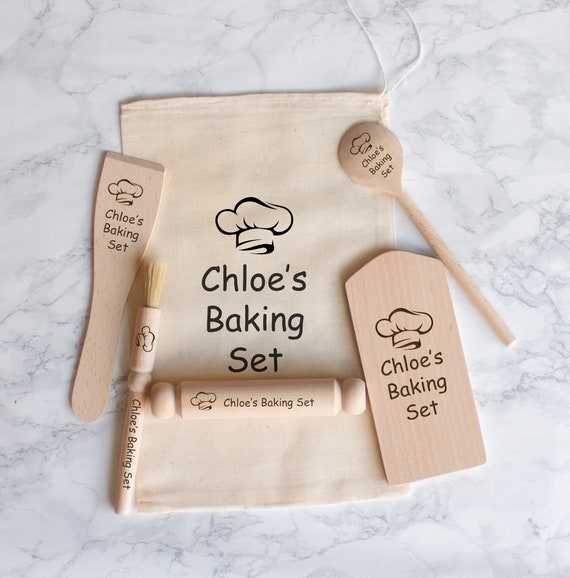 Personalised childrens baking set discount