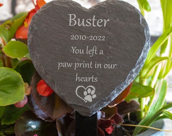 Personalised Dog Memorial Plaque - Grave Marker