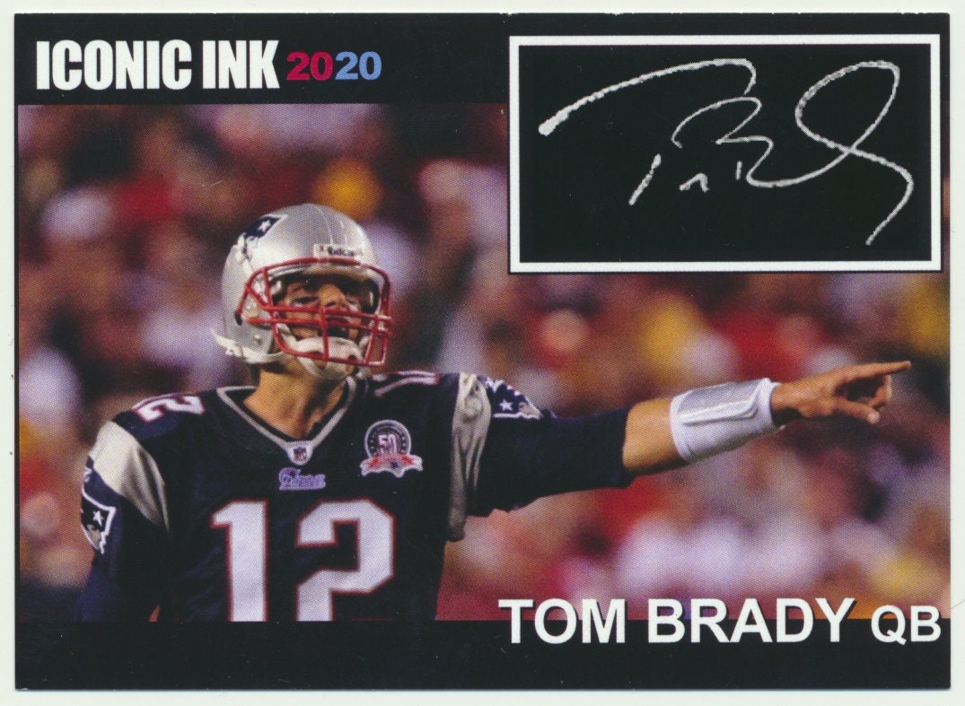 Tom Brady Iconic Ink Trading Card Facsimile Autograph MINT NEW England Patriots