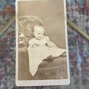 CDV antico Ritratto di un bambino piccolo, epoca della guerra civile del 1860