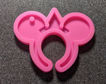 Mickey Ears Princess Aurora Crown Keychain Disney Resin Silicone Mold