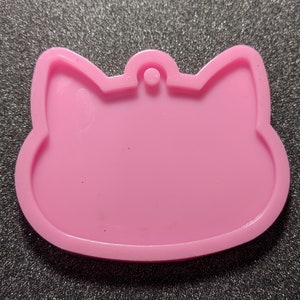 Cat Face Keychain Resin Silicone Mold