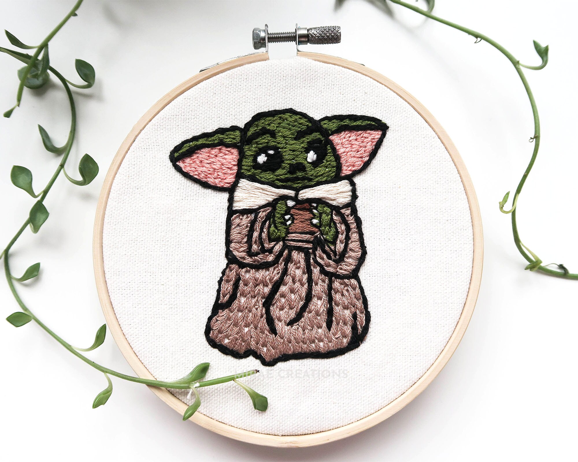 Baby Yoda Embroidery Pattern Grogu The Child Mandalorian Etsy