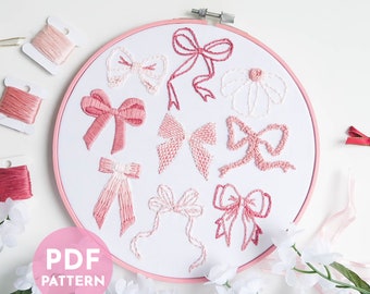 Full Beginner Embroidery PDF Pattern + Stitch Guide | Basic Embroidery Stitches Tutorial | Embroidery Pattern | PDF Digital Download