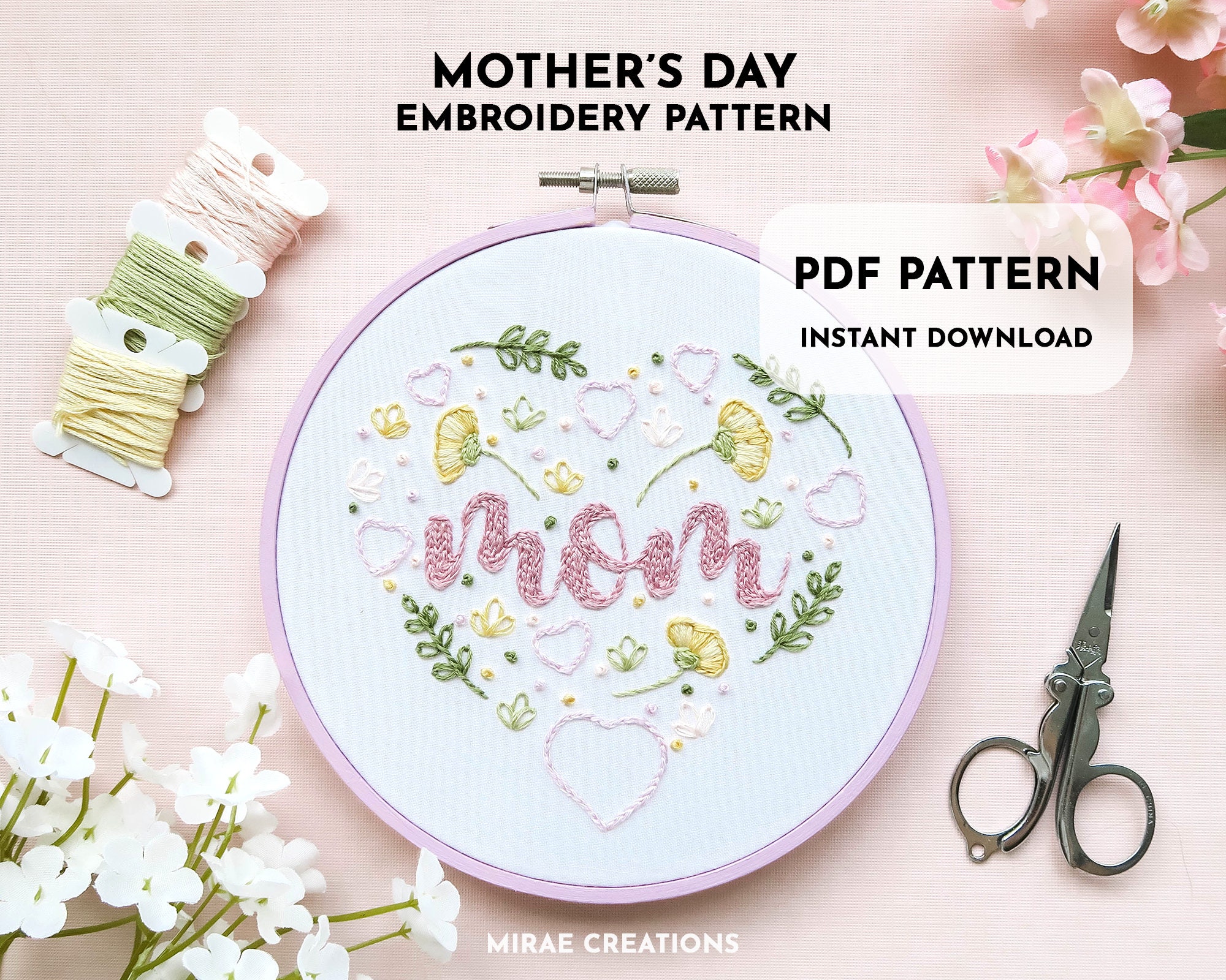 Wholesale FINGERINSPIRE Mother's Day Heart Pattern Drawing