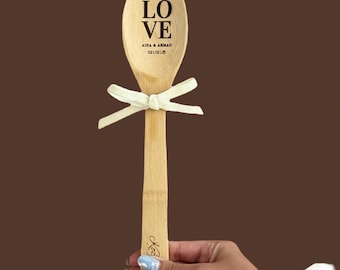 Love Cooking Spoon | Personalized Valentine's Day Gift | Gift for Her | Gift for Him | Anniversary Gift | Sustainable