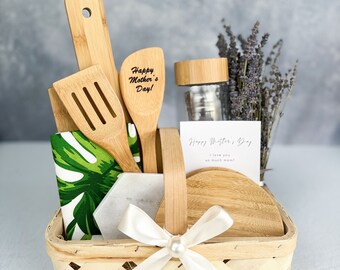 Mother's Day Gift Basket | Sustainable & Stylish Gift Baskets for Mom | Gift Set for Moms | Gift Basket for Grandma | Gift Set for Wife