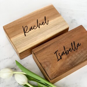 Bridesmaids Proposal Box Set Maid of Honor Gift Set Will You Be My Bridesmaid Gift Bridesmaid Wooden Box image 1