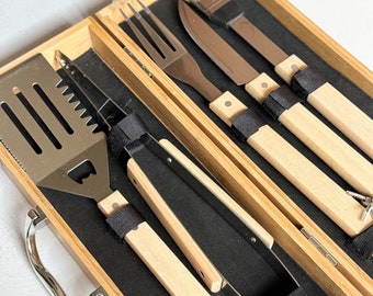BBQ Gift Set For BBQ Lovers | Unique Christmas Gift for Him | Grilling Set Gifts For Mom | Gifts For Dad