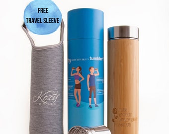 Tumbler with Tea Infuser, Sustainable Gift Stainless Steel Water Bottle ~Engraved: The Little Prince Quote
