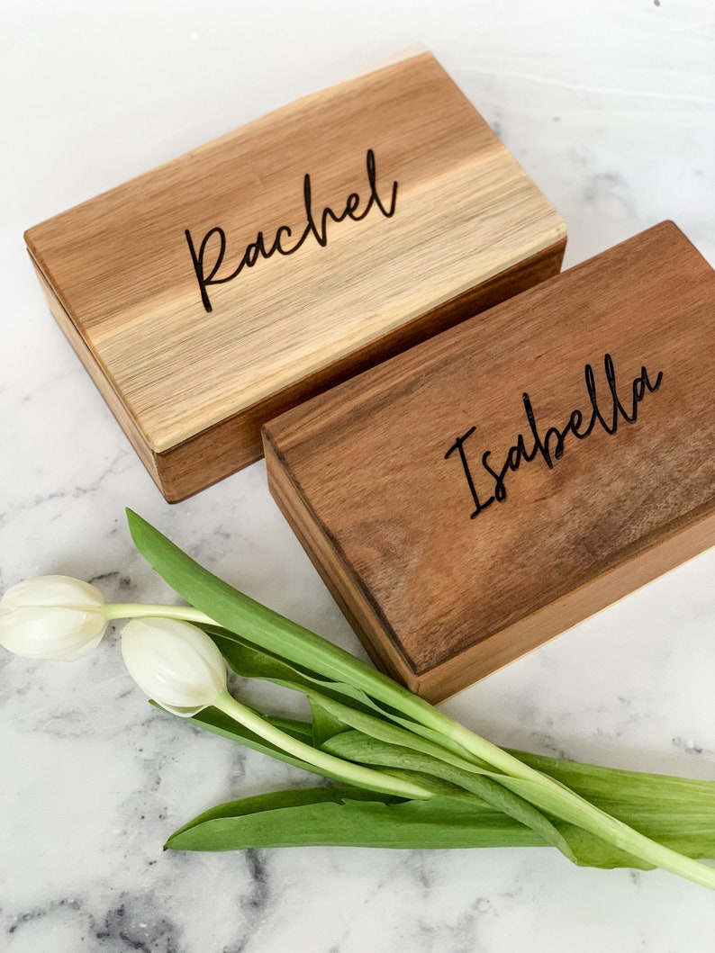 Bridesmaids Proposal Box Set Maid of Honor Gift Set Will You Be My Bridesmaid Gift Bridesmaid Wooden Box image 1