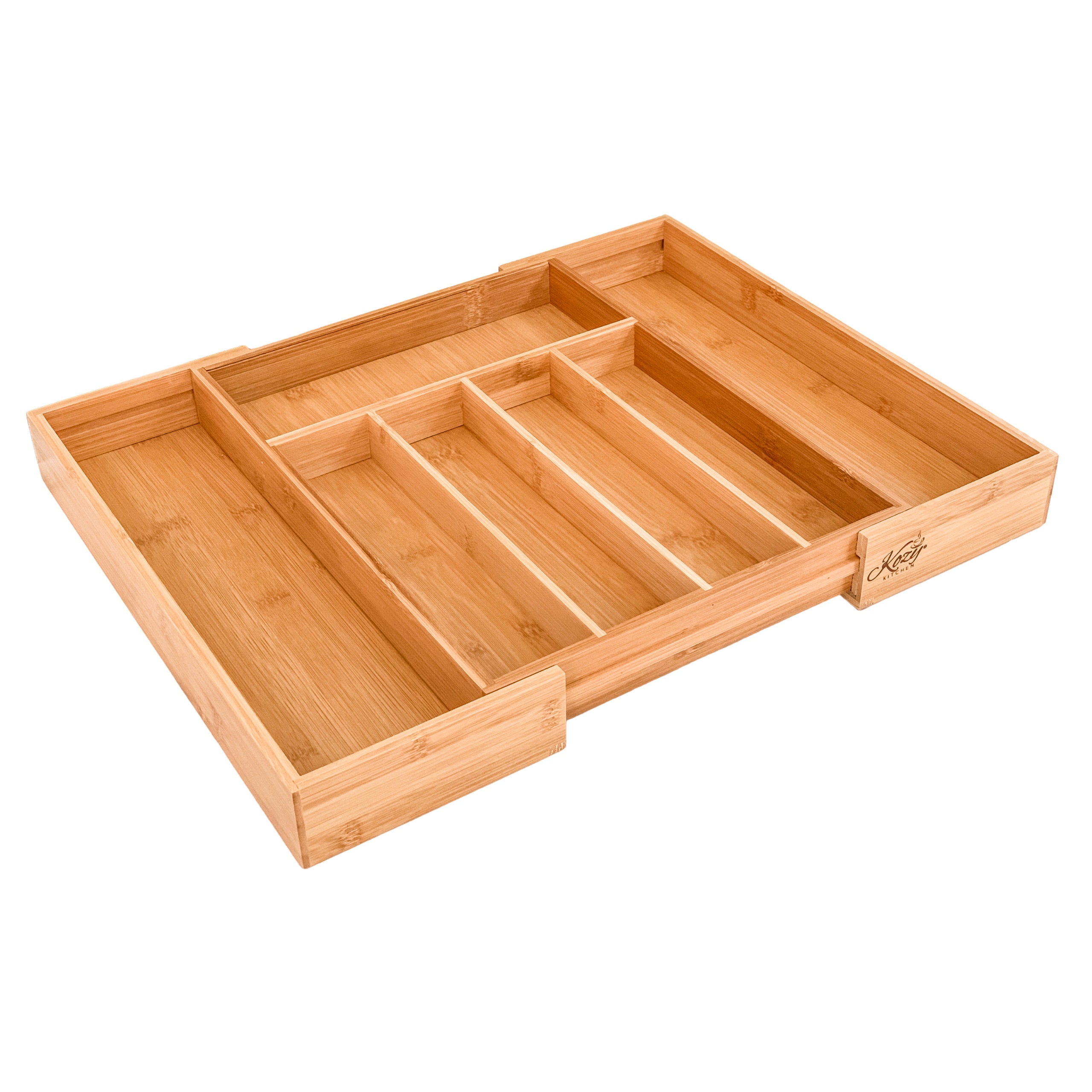 Premium Wood Expandable Drawer Organizer Adjustable Kitchen Etsy