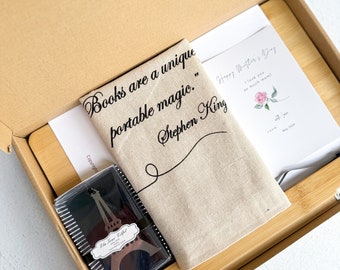 Recipe Stand Gift Set with Bookmark, Bag & 3 Recipes | Gifts for Her | Unique Christmas Gift | Cookbook Stand