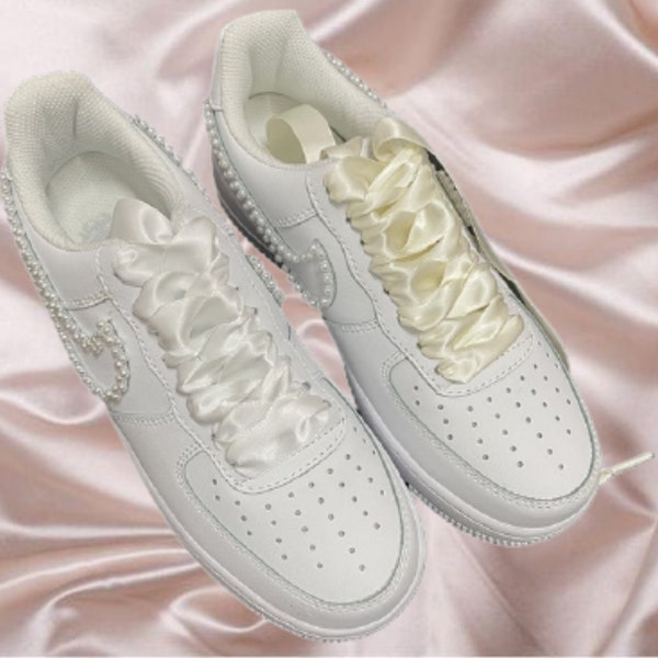 Ribbon satin shoelaces white ivory wedding bride david's bridal shoes the best shoe laces