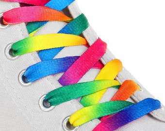 rainbow shoelaces converse
