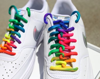 rainbow shoelaces vans