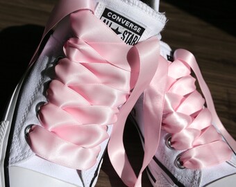 pink ribbon converse
