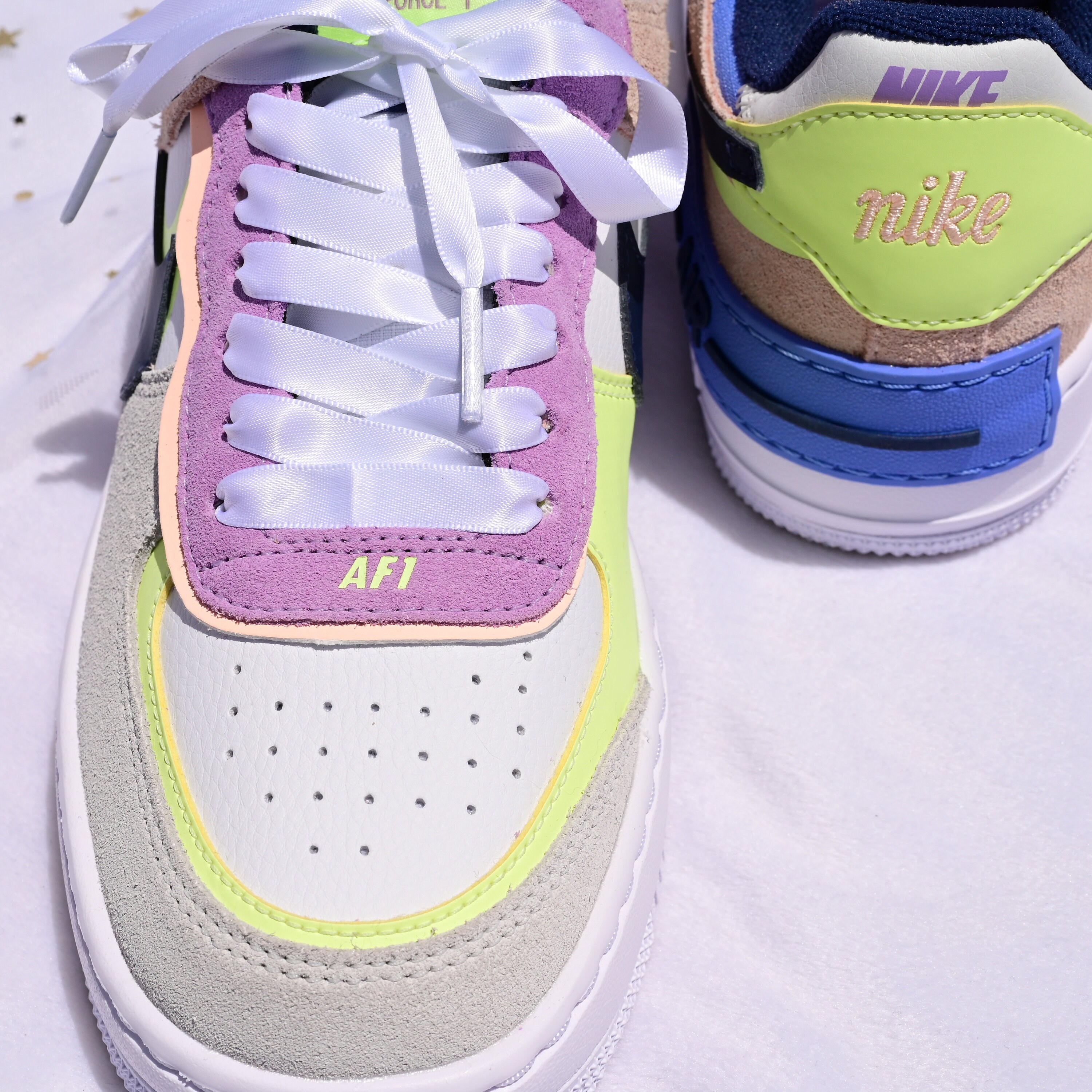 3/4 in ribbon pink shoelaces satin shoe laces dark blue Etsy