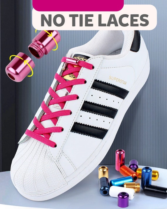 ROSE RED / MAGENTA No-tie, Lock Shoe Laces, Tieless Shoelaces,no Need to Tie  Sneakers Addas, Star Shoelaces Replacement, Pink Shoelaces -  Sweden