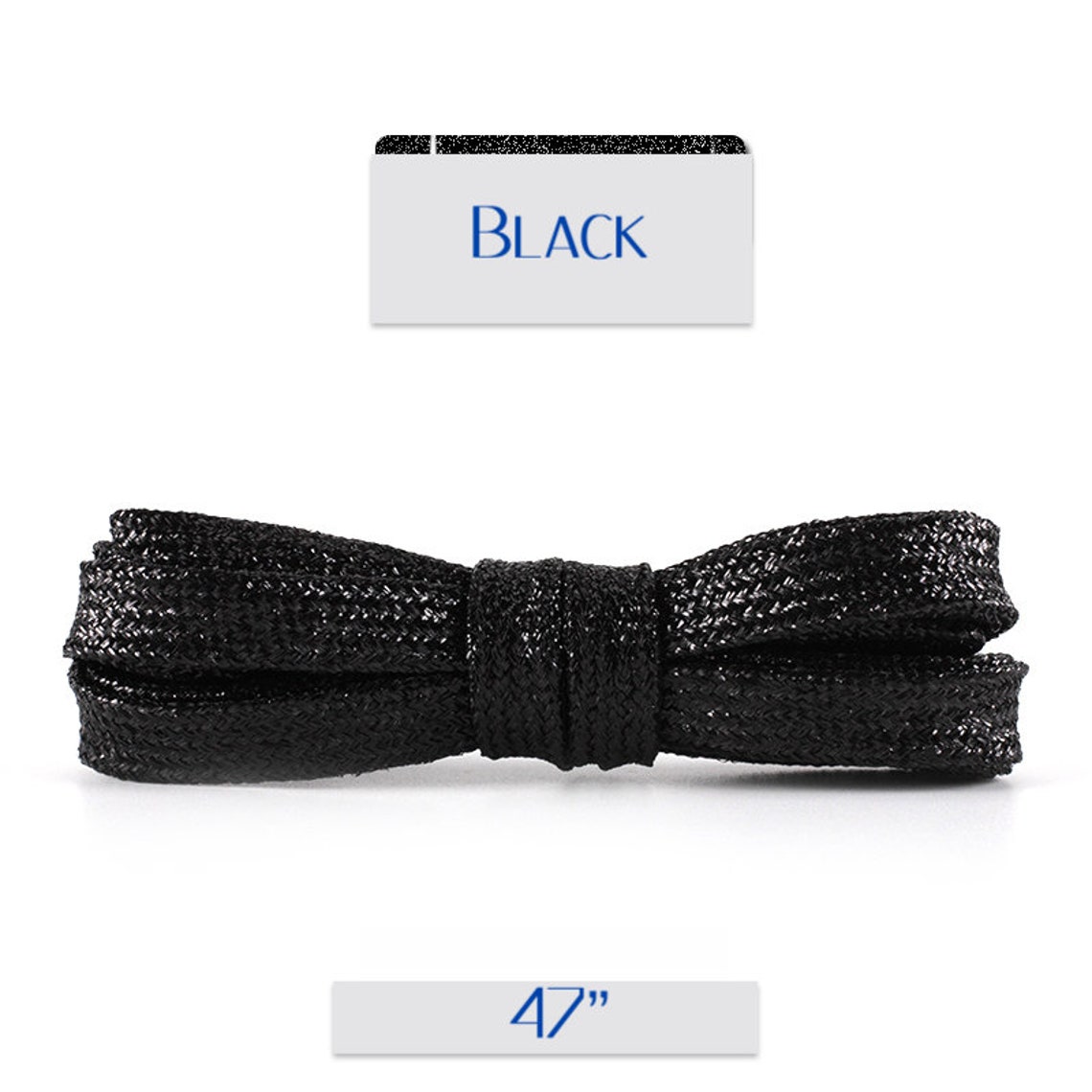 black glitter shoelaces