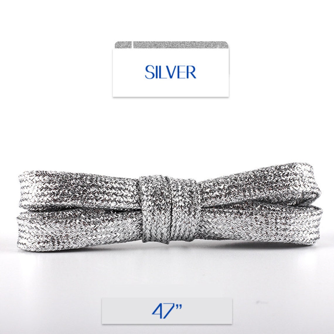 silver glitter shoelaces