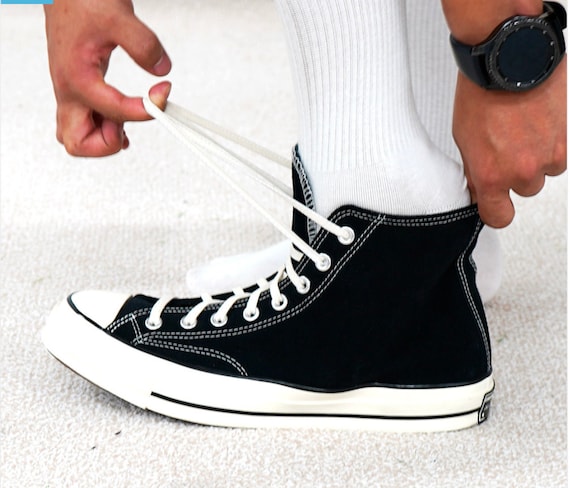 No Tie Shoelaces, Best way to Hide Shoelaces  Tie shoelaces, Elastic shoe  laces, Shoe laces