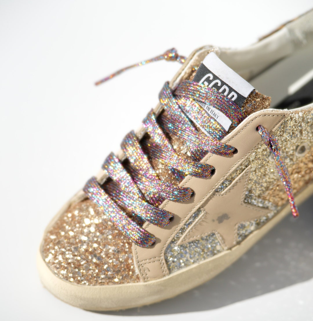 Shoelaces for Golden Goose Sneakers Black Blue Pink Metallic Etsy