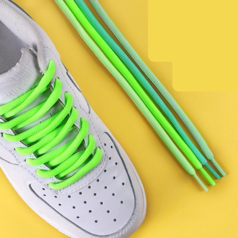 GREEN Shoelaces 1 Pair for Men Women Laces for Sneakers Etsy
