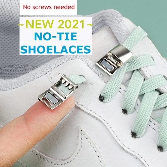 BEST NO TIE Shoelaces Stretchy Elastic Laces Fits Any Shoes 