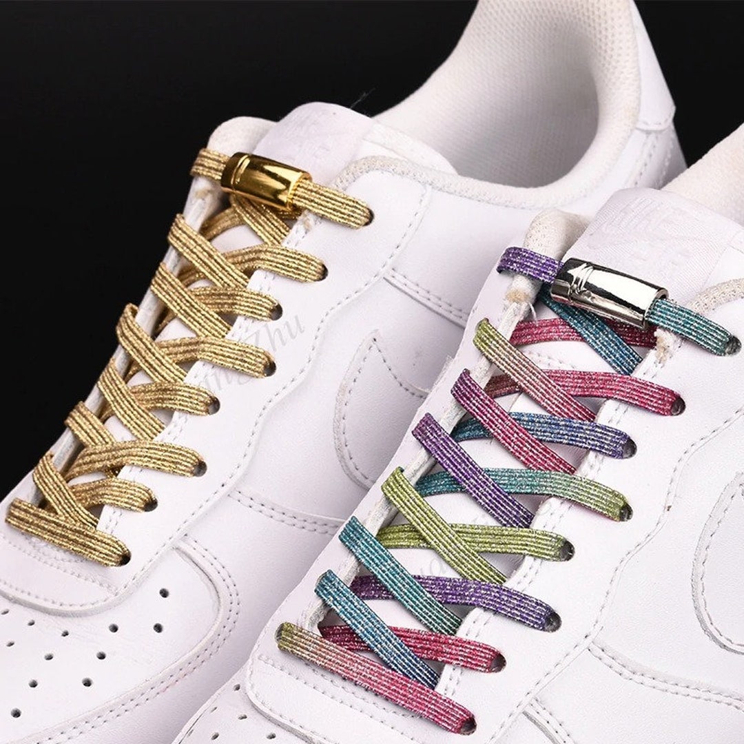 1Pair Luxury Holographic Reflective Star Shoelaces Shoe Laces