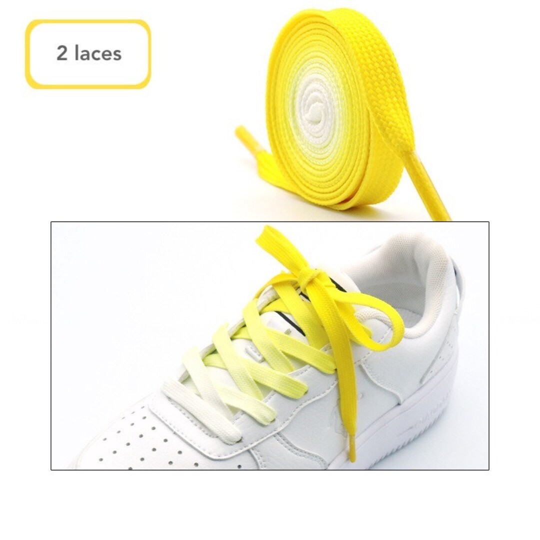 35 Inch 90cm YELLOW Shoelaces,ombre Shoelaces,running Shoes Accessories