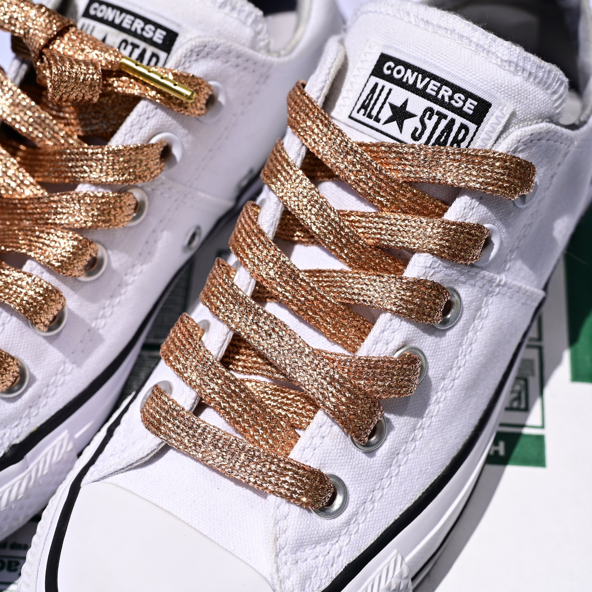 46inch Metallic Gold Shoelaces Gold Metal Aglets laces Etsy