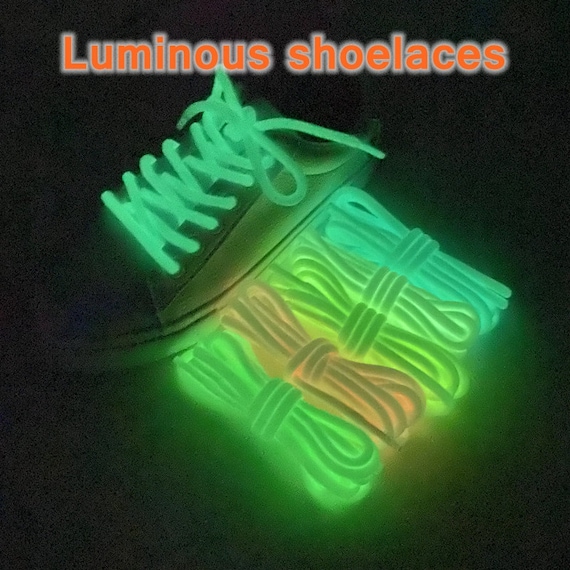 1M Men Women Fluorescent Shoelaces Luminous Laces Glow In The Dark Dazzling 