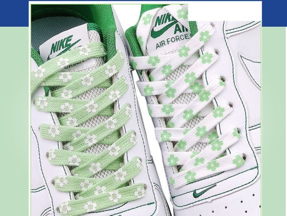 Flower Shoelaces Green Shoelaces Daisy Shoelaces Sakura